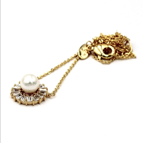 Ocean Fashion Rose Gold Wild Crystal Pearl Earrings Necklace Set Ocean Fashion Rose Gold Wild Crystal Pearl Earrings Necklace Set